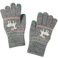 thumbnail image 1 of Ski Winter Warm Gloves Clearance under 5 Winter Gloves Women's Winter Print Warm Touchscreen Medium And Long Knit Gloves, 1 of 3