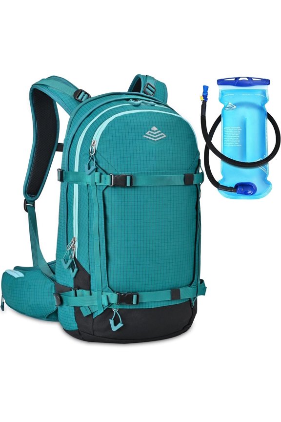Ski and Snowboard Hydration Backpack - Cold-Weather Winter - 2L Water Reservoir and Insulated Harness
