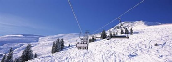 Ski resort Reith Im Alpbachtal Tyrol Austria Canvas Art - Panoramic Images (36 x 13)