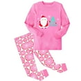 thumbnail image 1 of SkiBeaut Christmas Pajamas for Kids Girls Holiday Long Sleeve Sleepwear Santa Cotton Pajamas Sets for 2-12T, 1 of 7