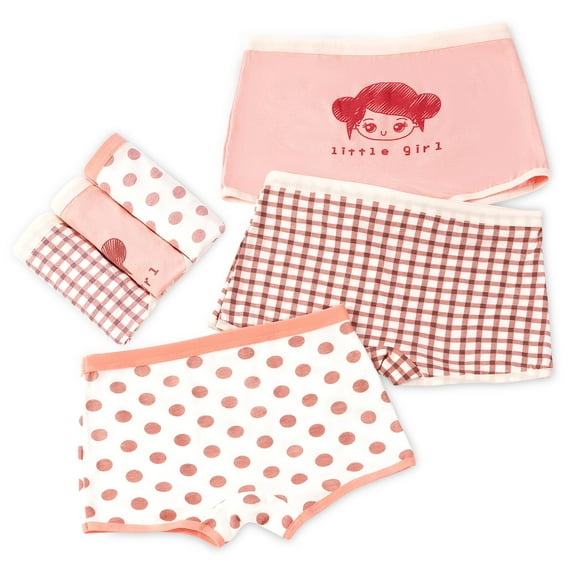 SkiBeaut Girl Panties Underwear Toddler Girl Soft Short Big 6 Pack Kid Child Underpants