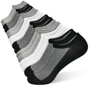 SKIBEAUT Mens No Show Socks Low Cut Ankle Athletic Socks with Cushion Cotton Invisible Liner Socks 8 Pack
