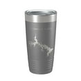 thumbnail image 1 of Skiatook Lake Map Tumbler Travel Mug Insulated Laser Engraved Coffee Cup Oklahoma 20 oz Dark Gray, 1 of 1