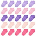 thumbnail image 1 of Skibeaut 25 Pairs Toddler Socks, Girls Socks Kids Colourful Ankle Socks Low Cut Half Cushion Socks for Girls 1-14 Years, 1 of 4