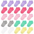 thumbnail image 1 of Skibeaut 25 Pairs Toddler Socks, Girls Socks Kids Colourful Ankle Socks Low Cut Half Cushion Socks for Girls 1-14 Years, 1 of 7