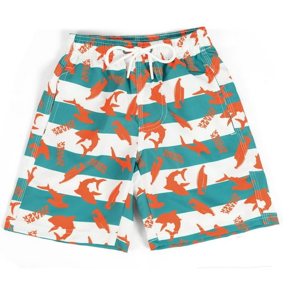 Skibeaut Boys Swim Shorts Quick Dry Beach Toddler Swim Trunk for 3-14 Years Children's Swimming Shorts