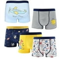 thumbnail image 1 of Skibeaut Boys Underwear 5 Pack, Toddler Boxer Briefs Soft Cotton Breathable Kids 2-8 Years Shorts Boxer Dinosaur Animals Set, 1 of 5