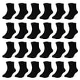 thumbnail image 1 of Skibeaut Boy Socks 24 Pairs Kids Socks for Boys Girls 1-14 Years Kids Crew Socks Multipack Athletic White Black Grey, 1 of 5