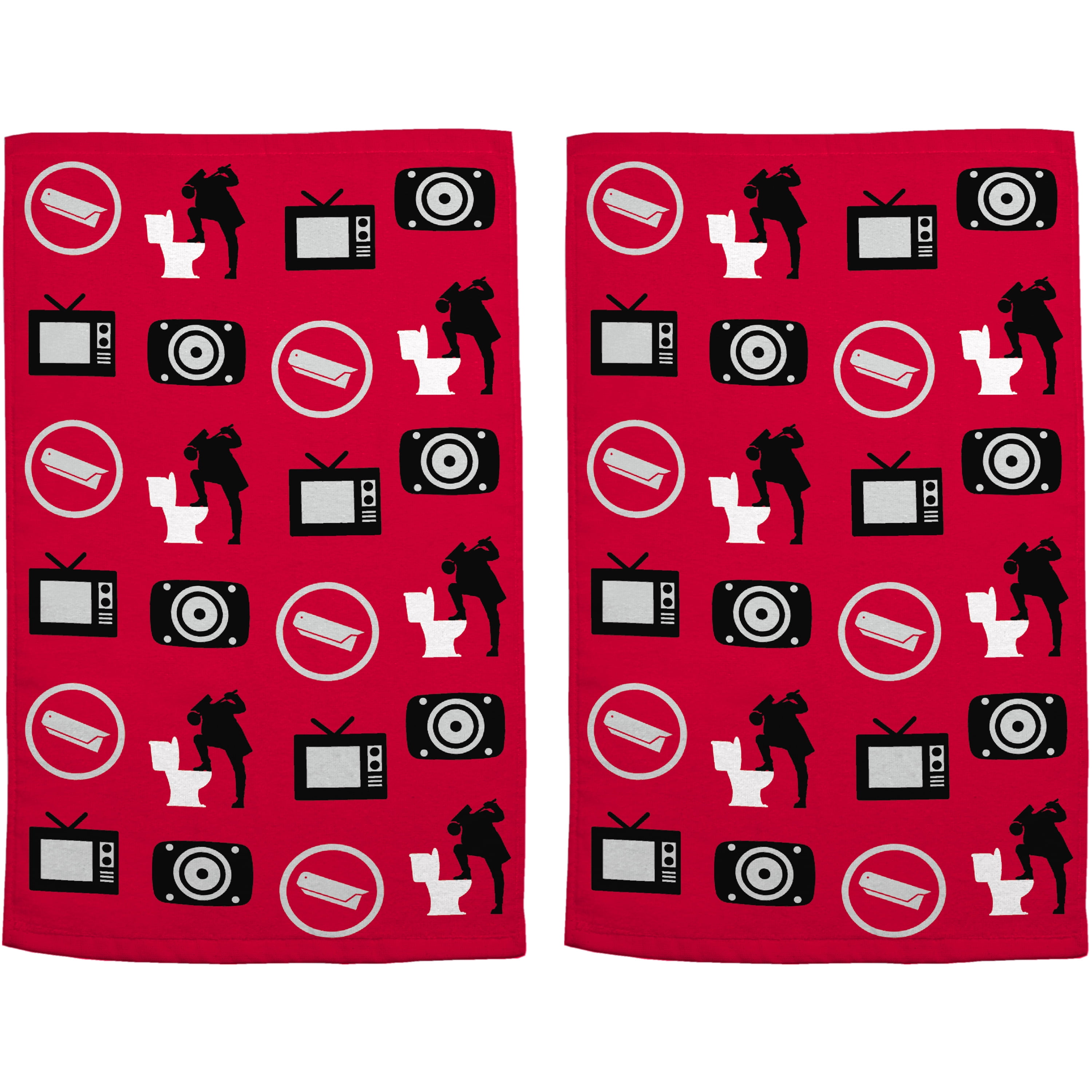 Skibidi Toilet Hand Towel Set, 2-Pack, Cotton