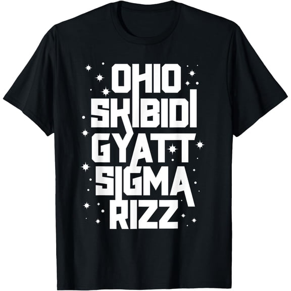 Skibidi Rizz Gyatt Ohio Sigma Funny Rizzler Gift Toilet Meme T-Shirt