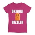 Skibidi Rizzler Meme Funny Brainrot Rizz Alpha Gen Ladies' Crewneck T ...