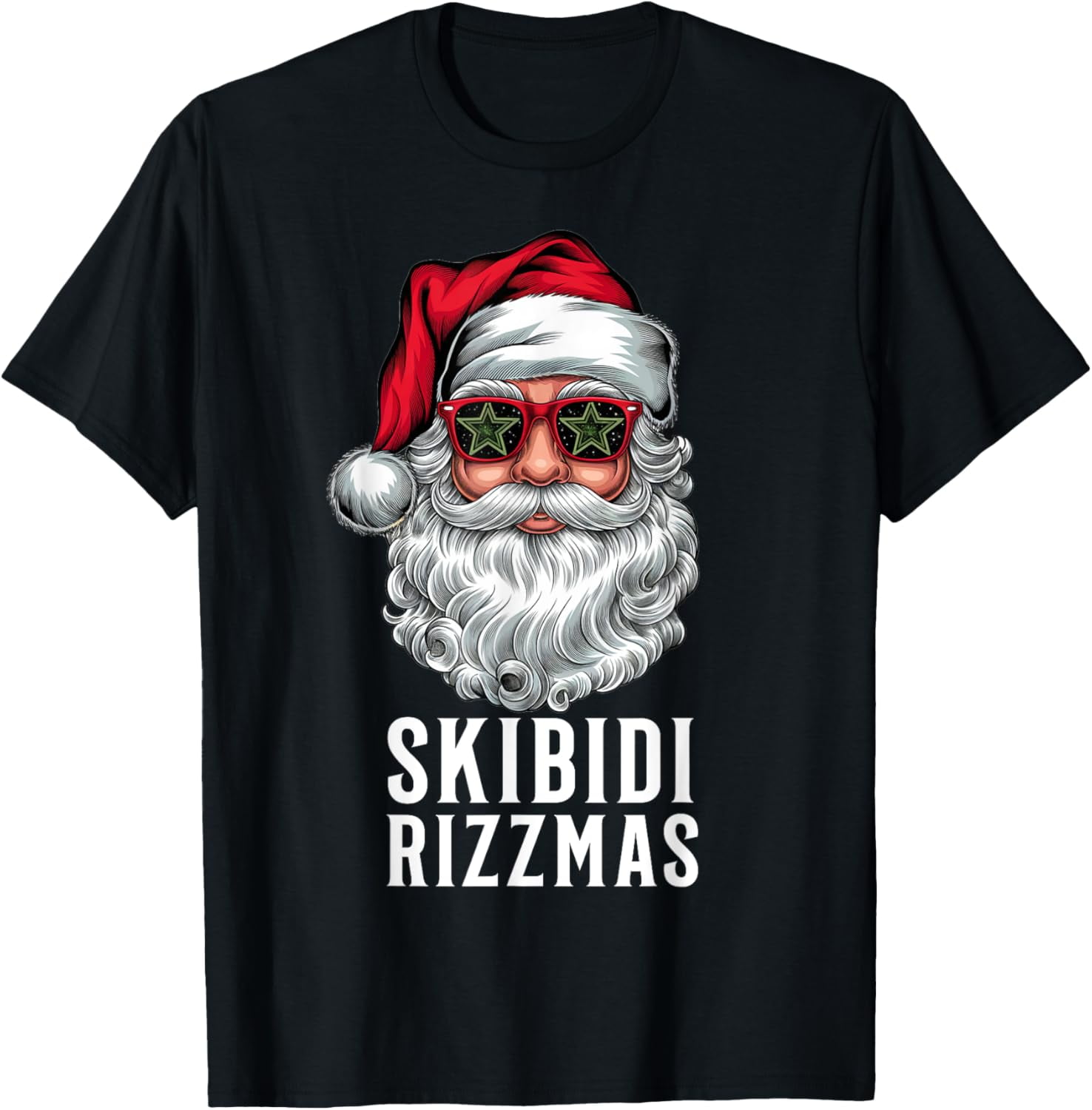 Skibidi Rizzmas Christmas Rizz Santa Claus Charisma Kid Cool T-Shirt ...