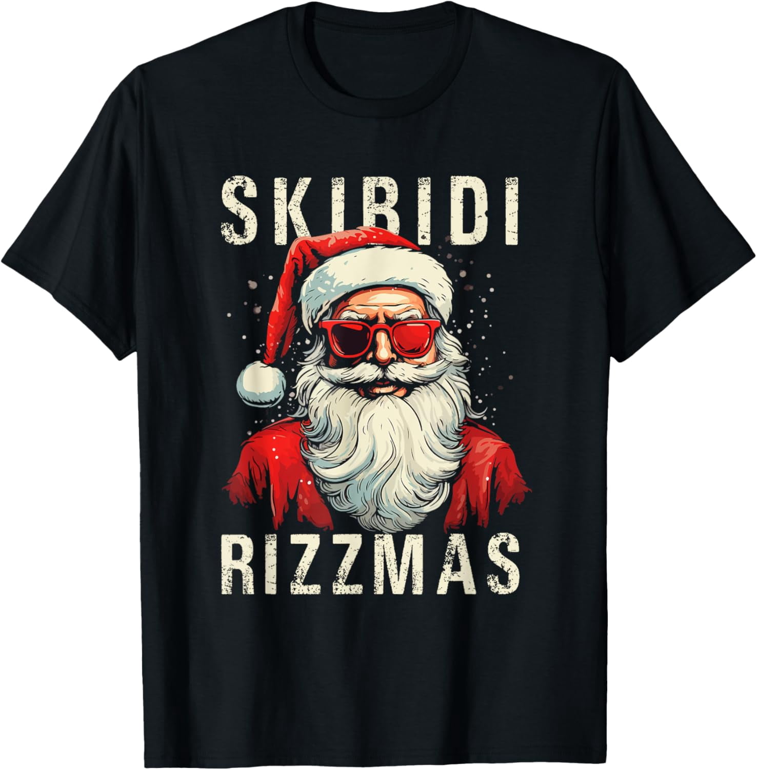 Skibidi Rizzmas Christmas Rizz Santa Claus Charisma Kid Cool T-Shirt ...