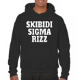 thumbnail image 1 of Skibidi Sigma Rizz Unisex Hoodie Funny Goat Gyatt Meme Zoomer Viral Humor, 1 of 7
