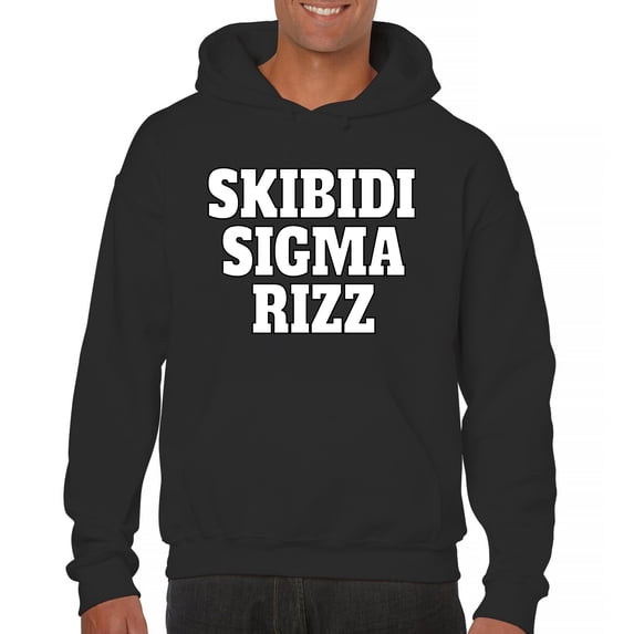 Skibidi Sigma Rizz Unisex Hoodie Funny Goat Gyatt Meme Zoomer Viral Humor