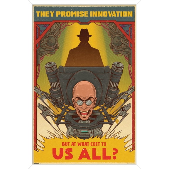 Skibidi Toilet (2023) - Chief Scientist Innovation Wall Poster, 22.375" x 34" Framed