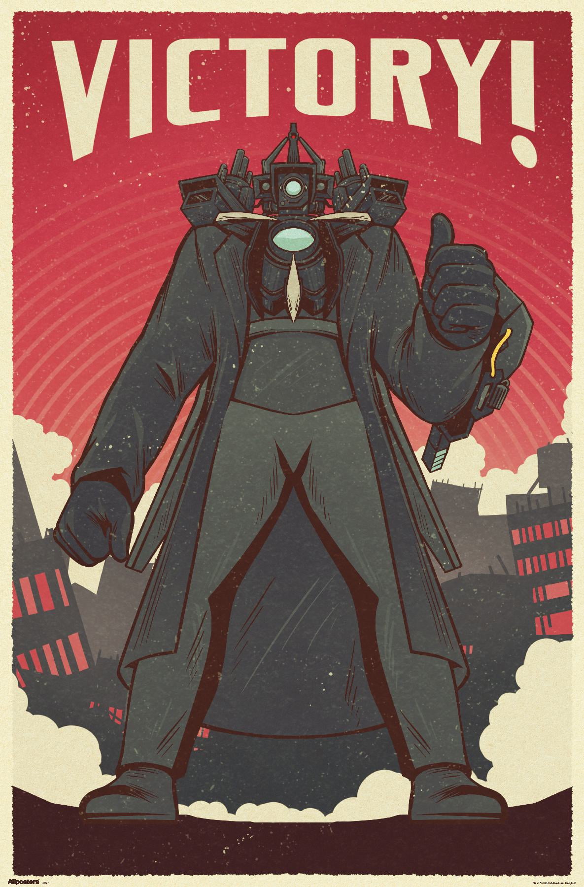 Skibidi Toilet (2023) - Titan Cameraman Victory Wall Poster, 14.725