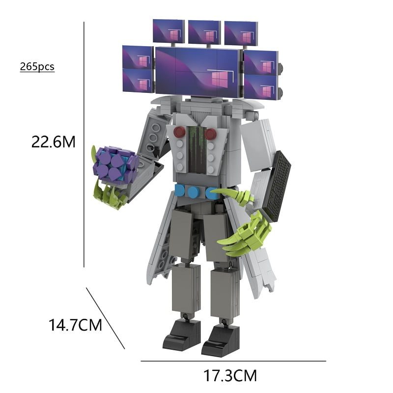 Set Mattoncini Costruzione Toilet Man Titan - Personaggi Skibidi WC Con Scienziato, Cameraman, Speaker - 323+ Pezzi, Regalo Per Bambini E Adulti Fan