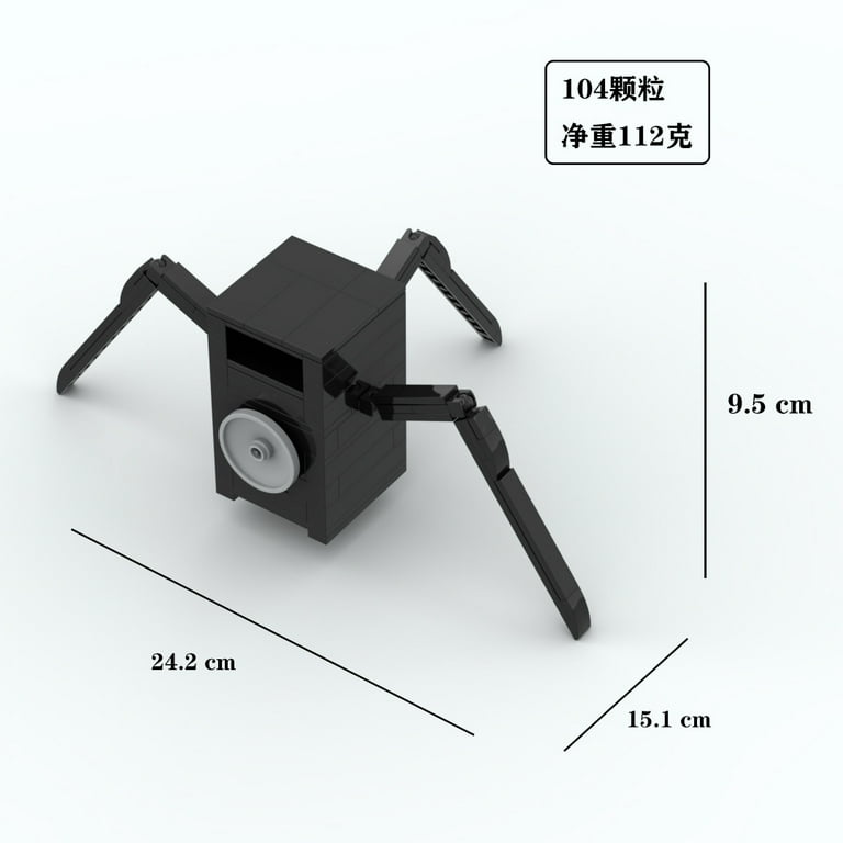 Skibidi Toilet Building Sets, Large Speakerman/Skibidi Toilet Man