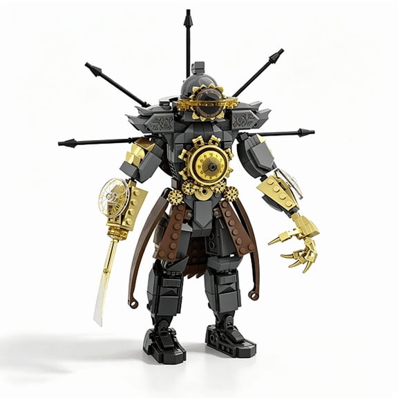 Skibidi Toilet Clock Titan Building Set, 456 PCS Clockwork Robot Model, 29cm Tall Collectible Action Figure Blocks Toy for Boys Age 8-14