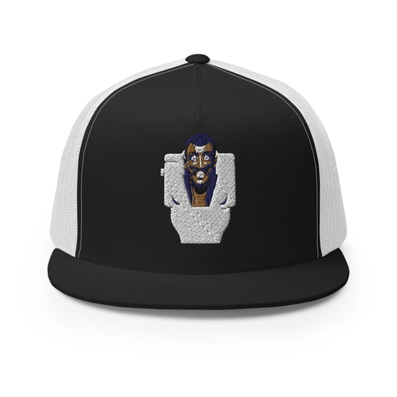 Skibidi Toilet Embroidered Design Trucker Cap