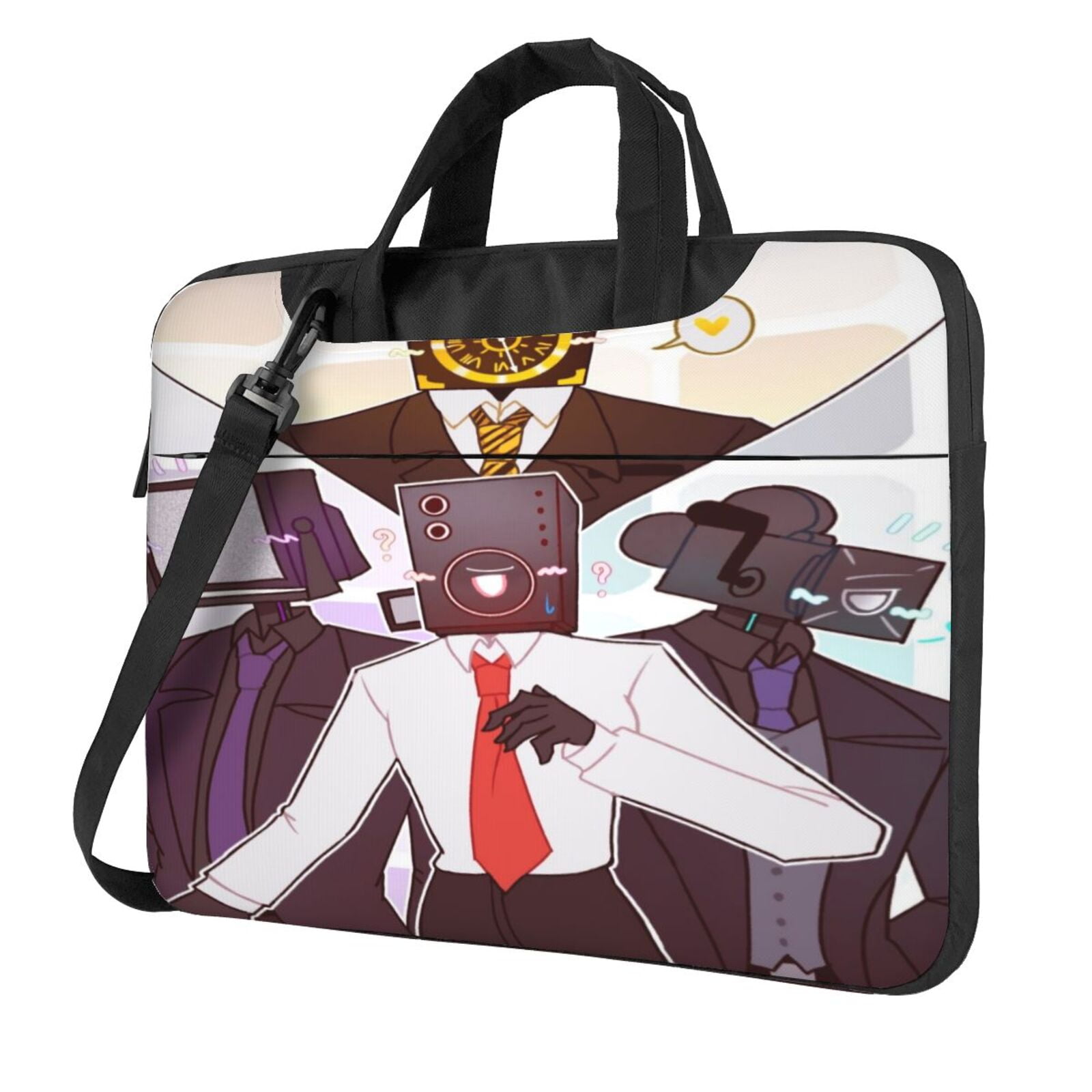 Skibidi Toilet Laptop Bag Waterproof 1315.6 Inch Shoulder Computer Bag