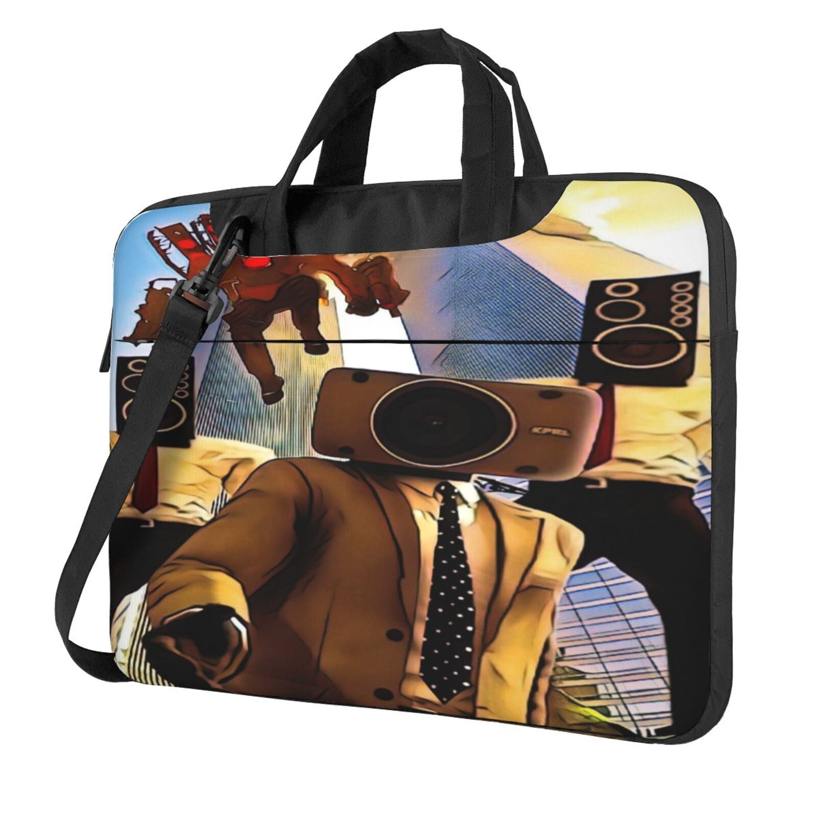 Skibidi Toilet Laptop Bag Waterproof 1315.6 Inch Shoulder Computer Bag