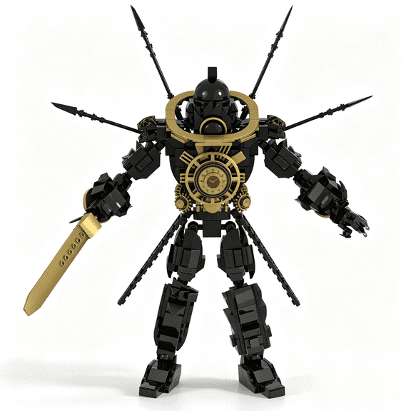 Skibidi Toilet Mecha Titan Building Set, 612 PCS Heavy Titan Robot Model, 35cm Tall Collectible Action Figure Blocks Toy for Boys Age 8-14