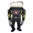Red Circut Pattern Skibidi Toilet Mutant White Screen TV Man Plush Black Body Yellow ...
