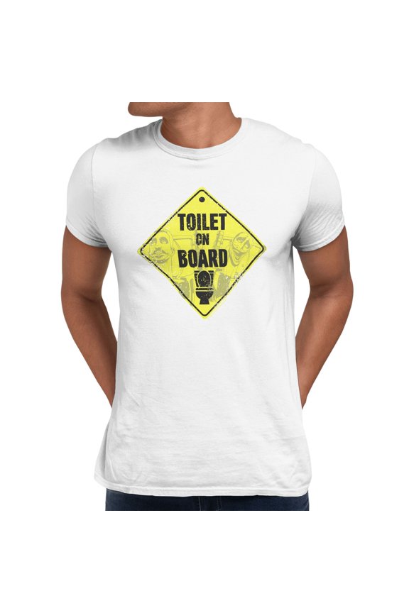 On Board Men's Graphic T-Shirt (White, S-3XL)