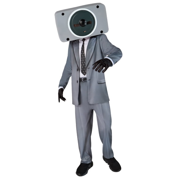 Skibidi Toilet Speakerman Costume for Boys by Rubies, Small