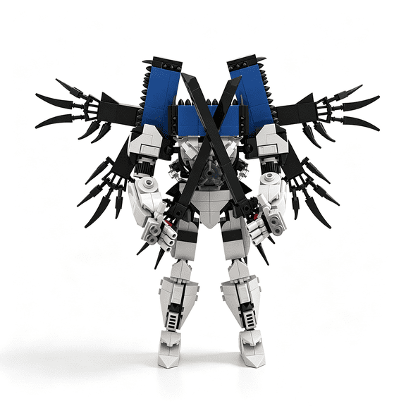 Skibidi Toilet Titan Speaker Mecha Building Set, 566 PCS Heavy Robot Model, 28cm Tall Collectible Action Figure Blocks Toy for Boys Age 8-14