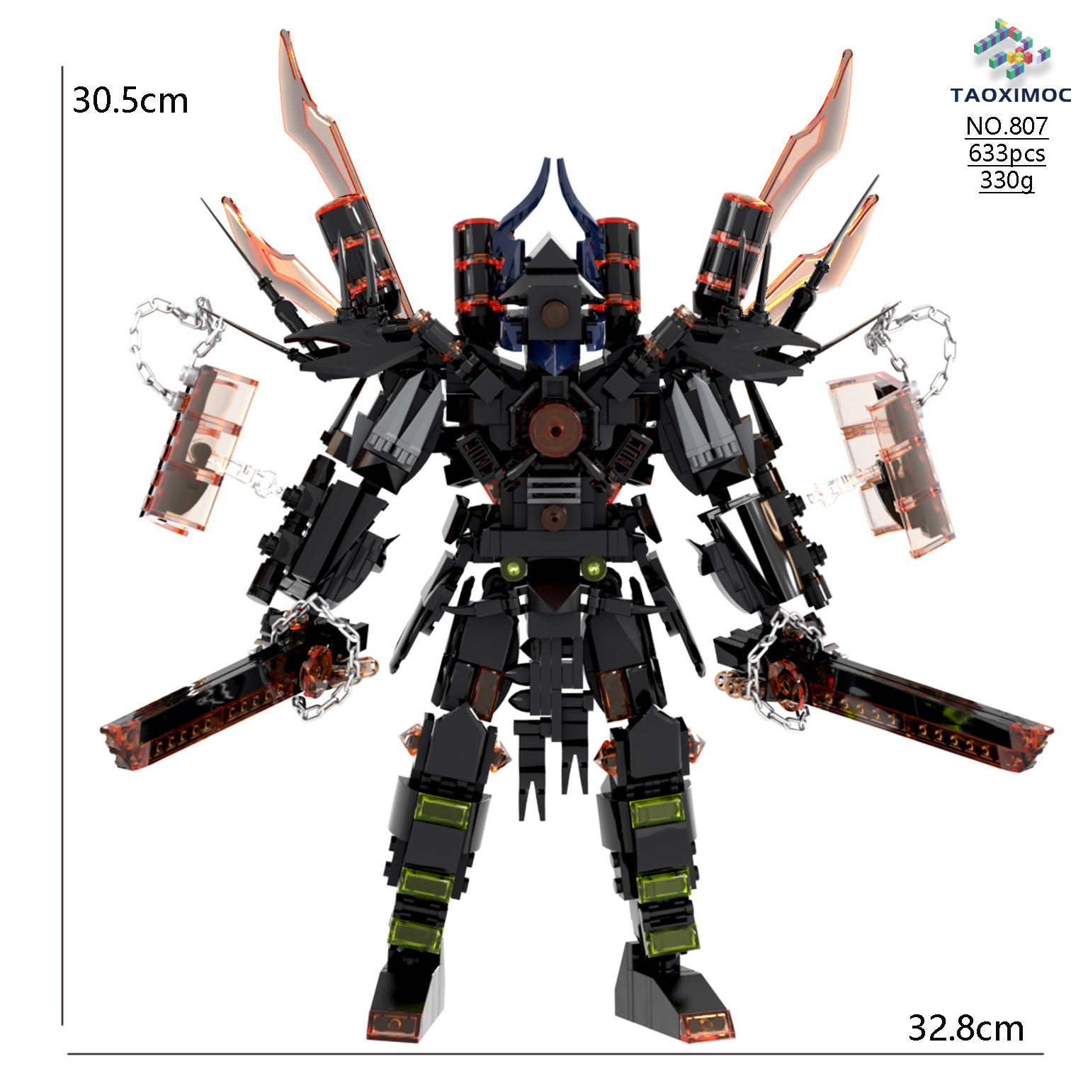 Set Mattoncini Titan Uomo WC Skibidi - 476 Pezzi - Giocattoli Da Costruzione Per Bambini E Fan