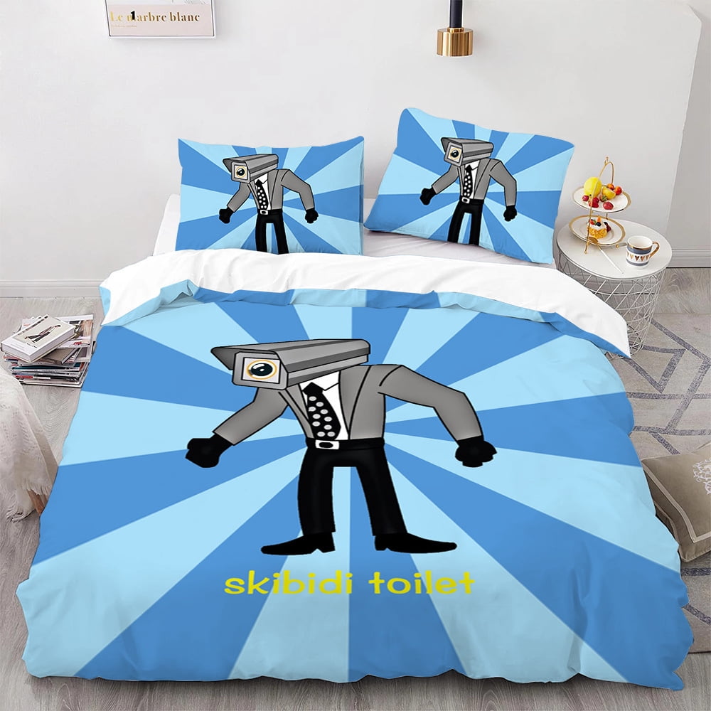 Skibidi Toilet Toilet Man Naughty Game Peripheral Brushed Threepiece