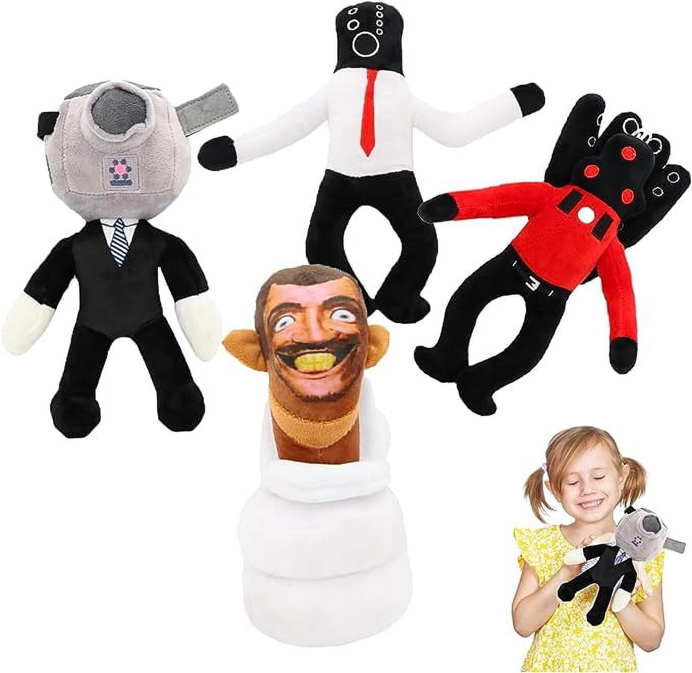  Skibidi Toilet Toy Plush, Cameraman Plush and Speakerman Plush  Set for Kids and Collectors, Horror Game Stuffed plushies Doll Toys  Collectible Gifts for Kids Fans Aldults Birthday : Toys & Games