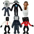 thumbnail image 1 of Skibidi Toilet Toy Plush,Speakerman Plush, Horror Game Speakerman Boss Stuffed Plushie, Cameraman Plush, Speakerman Plush Set for Kids and Collectors (6PCS), 1 of 2
