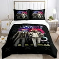 Skibidi toilet game logo bedding set duvet cover set 3 piece for kids