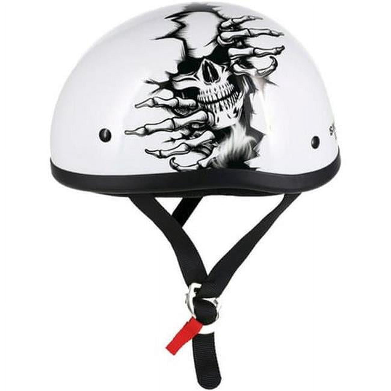 SKID LID ハーフヘルメット ホワイト Lサイズ Skid Lid Born Wild Motorcycle Half Helmet White LG - Walmart.com