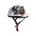thumbnail image 1 of Skid Lid White Rose Motorcycle Half Helmet White XL, 1 of 1