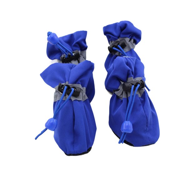 Skid-Proof Pet Booties Winter Edition, Breathable Paws Protector with Adjustable Straps for Dogs (2 Pairs)