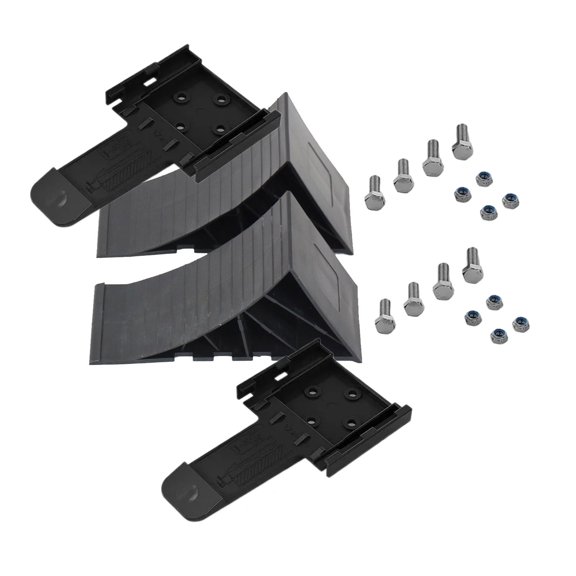Skid Resist Tire Support Pad Wheel Stopper Control Wheel Tire Chock Stop Block Truck Tire Chock Stop Block with Holder