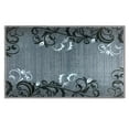 thumbnail image 1 of Skid-Resistant Carpet Indoor Area Rug Floor Mat – Elegant Scroll – Silver Gray – 2 Feet X 3 Feet, 1 of 6