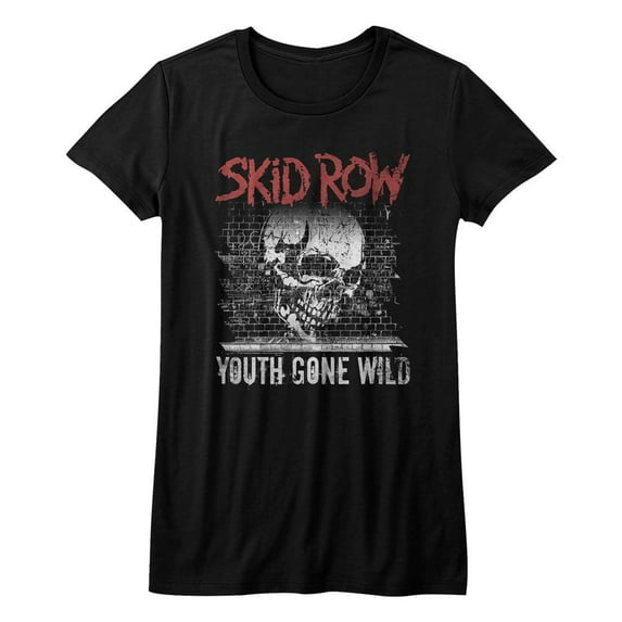 Skid Row Graffiti Gone Wild Black Junior Women's T-Shirt