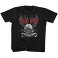 thumbnail image 1 of Skid Row Skull and Wings Black Children's T-Shirt, 1 of 2