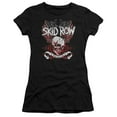 thumbnail image 1 of Skid Row Winged Skull Junior Women's T-Shirt Sheer Black, 1 of 2