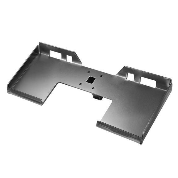 Skid Steer Attachment Plate, 3/8" Skid Steer Mount Plate with 2.28" Hitch Receiver, 7000lbs Quick Attachment Loader Plates, Compatible with Deere, Kubota, Bobcat, Mahindra Skids Steers, Tractor
