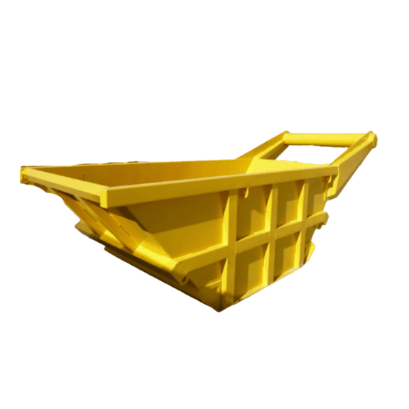 Skid Steer Bedding Box Attachment, 5 Cubic Yard Heavy-Duty Steel Construction Box with Sloped Ends, Lift Bar & Lifting Eyes for Bedding, Feed and Material Handling
