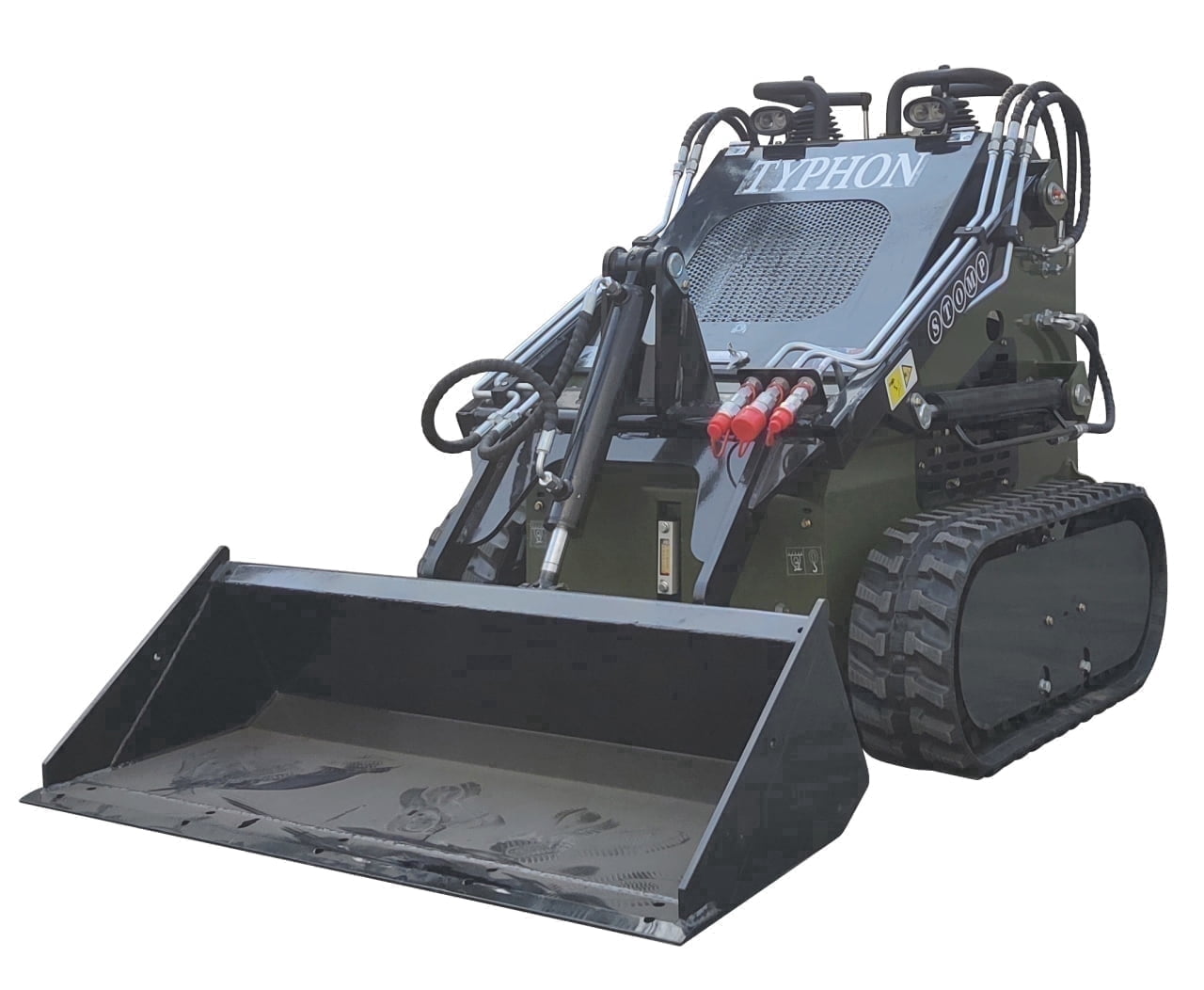TYPHON Skid-Steer Loader Tracked 22.1 HP Honda EPA Gasoline Engine for Gardens, Farming