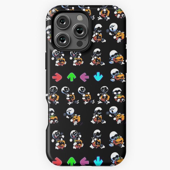 Skid and Pump Friday Night Funkin Black Phone Case for iPhone 16 15 14 13 12 11 Pro Max M5906367