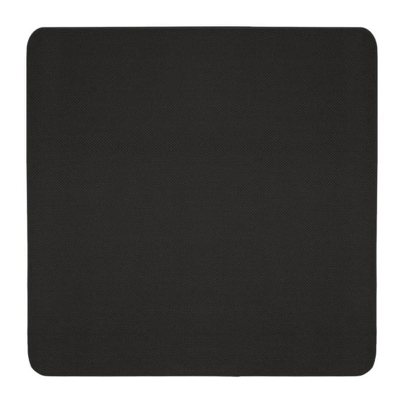 Skid-resistant Carpet Indoor Area Rug Floor Mat - Black - 4' X 4' - Many Other Sizes to Choose From